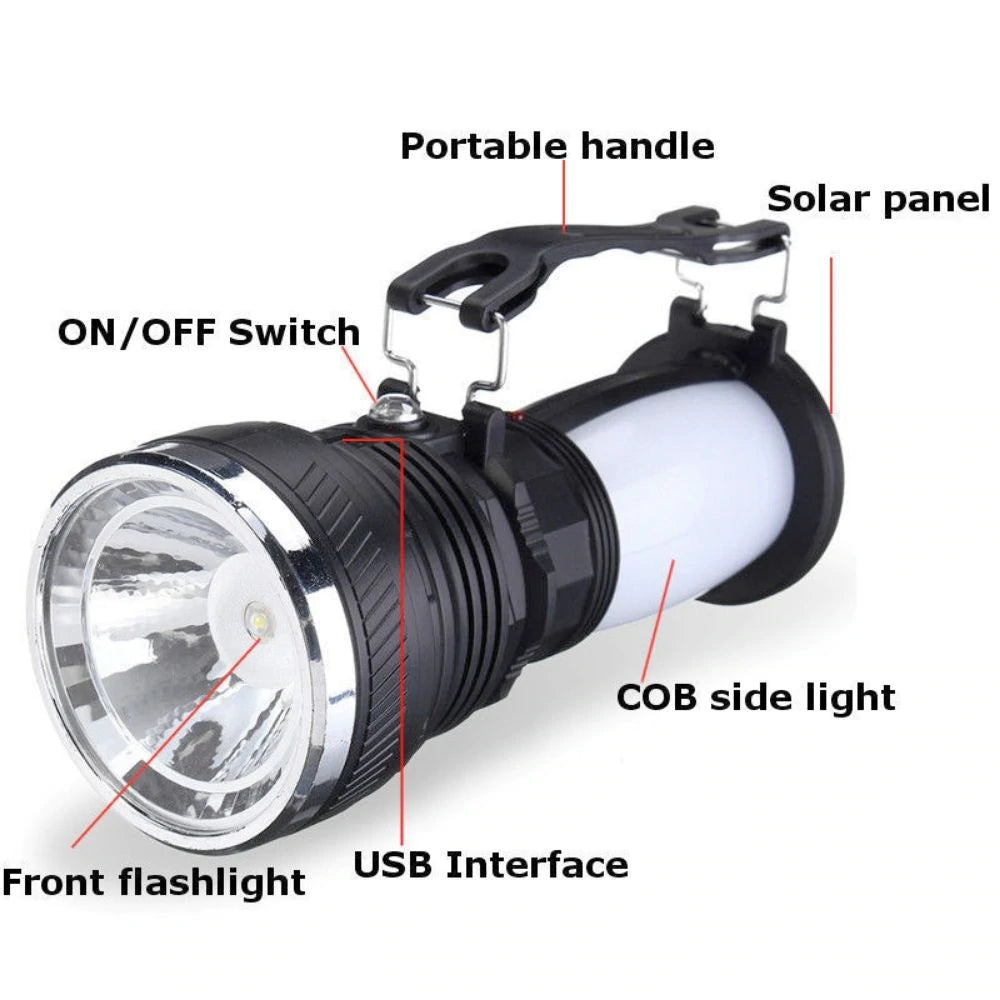 SolarCore Lantern – Rechargeable LED Light & Emergency Power Bank