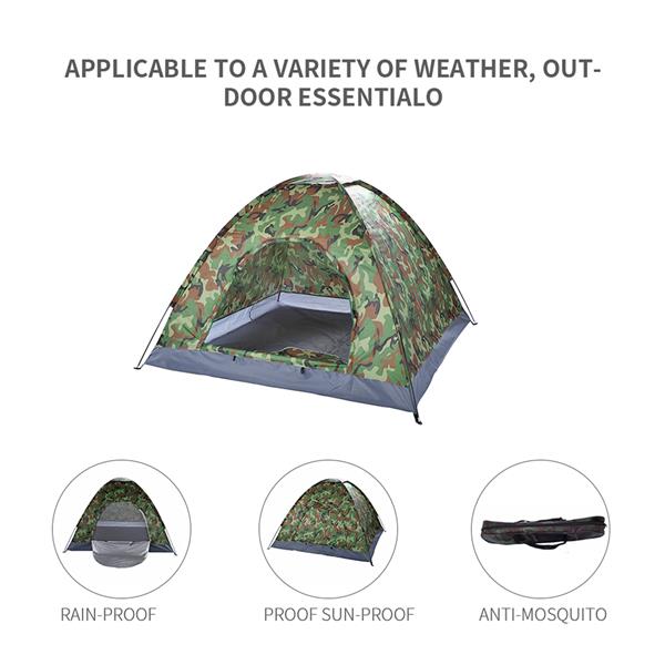 CampShell 4P Dome Tent – Compact UV-Resistant Shelter for Weekend Adventures