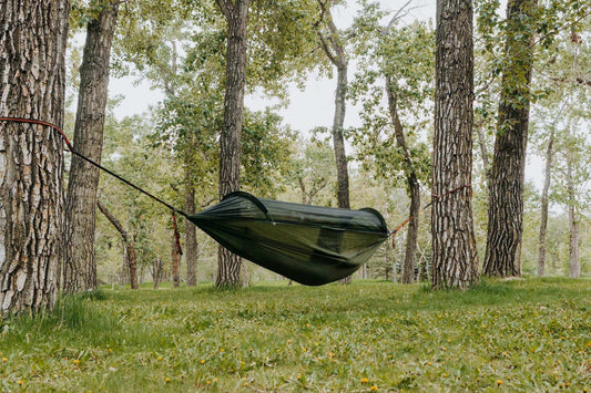 YattaNet Ultralight Hammock – Ripstop Shelter with Mosquito Net & Poles