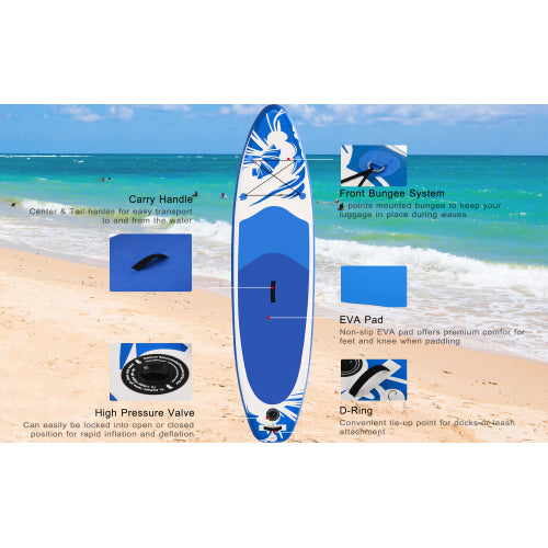 TideTrail 10’ Inflatable Paddle Board – Complete SUP Set