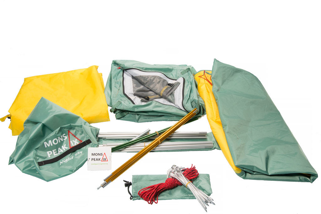 SkyVault Modular Backpacking Tent System – Convertible 3P/4P Stargazer Edition